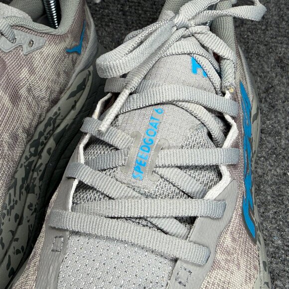 Hoka Speedgoat 6 Trail Running Shoes Men's Size 9 Gray Athletic Outdoor Sneakers - Picture 4 of 12